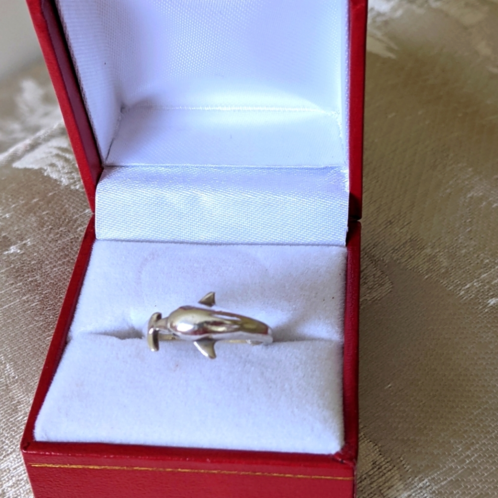 STERLING SILVER 925 DOLPHIN RING